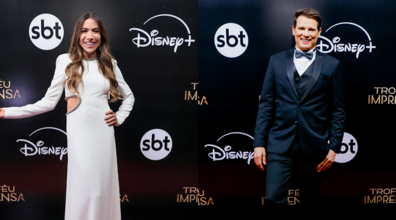 Em parceria inédita do SBT e Disney+, Troféu Imprensa vai ao ar dia 04 de maio com apresentação de Patricia Abravanel e Celso Portiolli