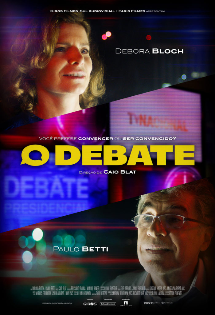 Debora Bloch e Paulo Betti no cartaz de O Debate