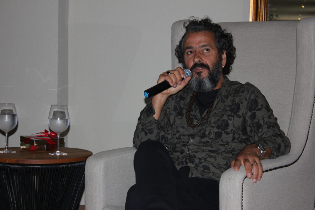 Marcos Palmeira durante Coletiva de Imprensa no 50º Festival de Cinema de Gramado