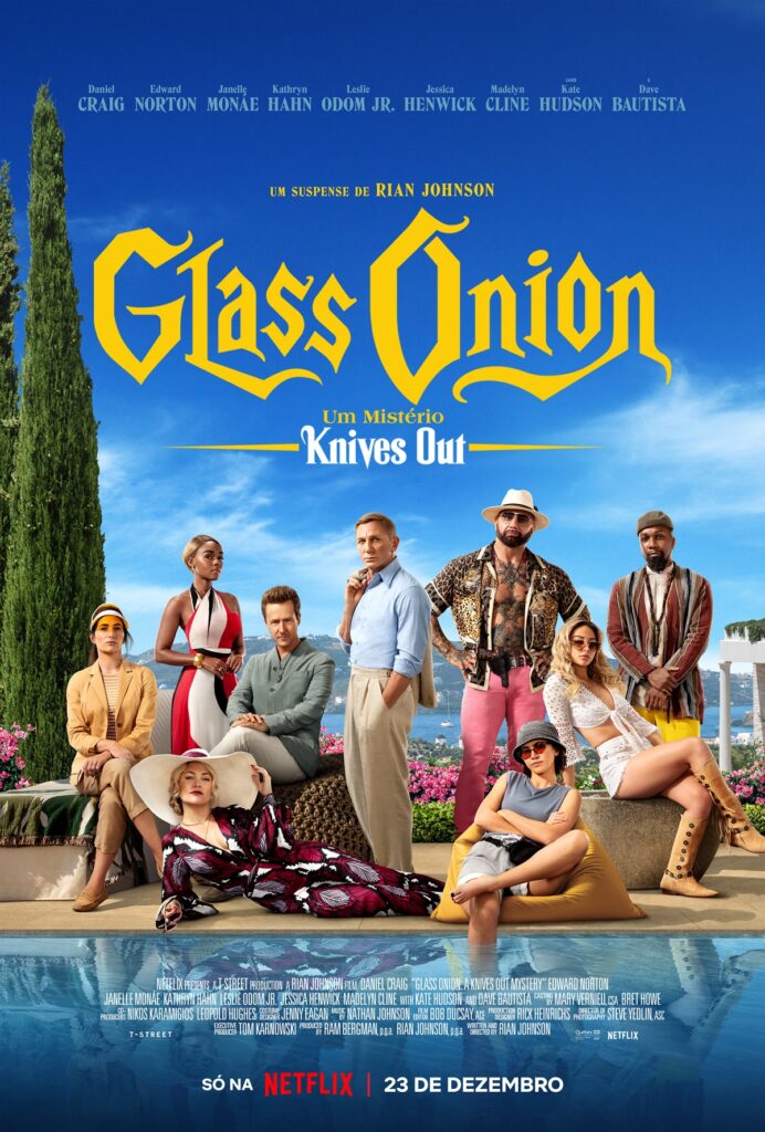O pôster de Glass Onion, da Netflix