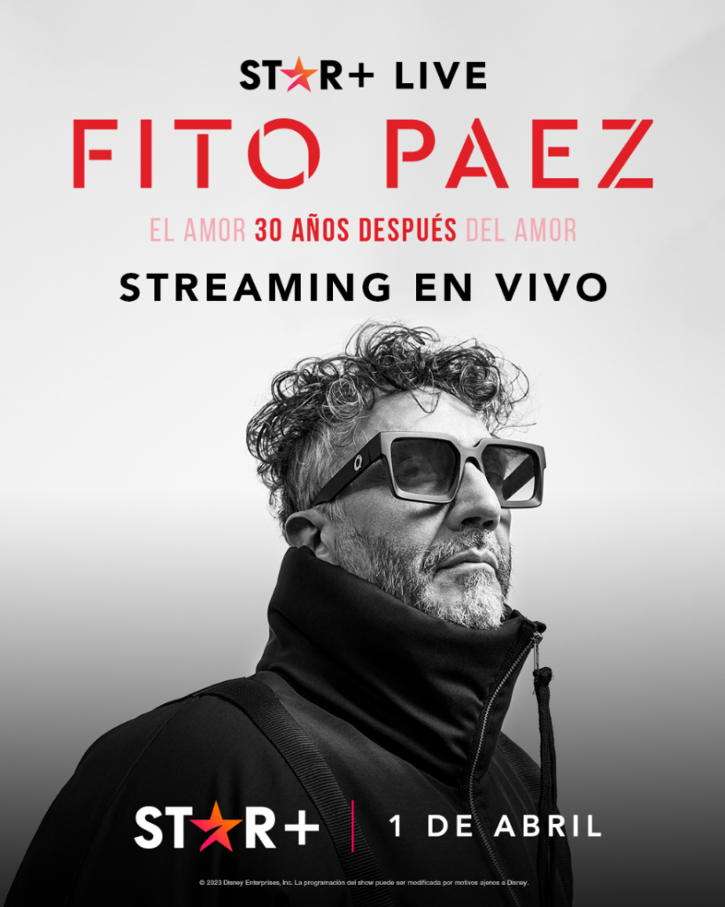 Show ao vivo do Fito Paez no Star+